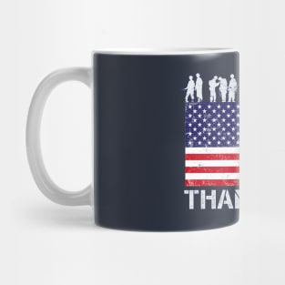 Thank you Soldier Patriotic American Flag Mug